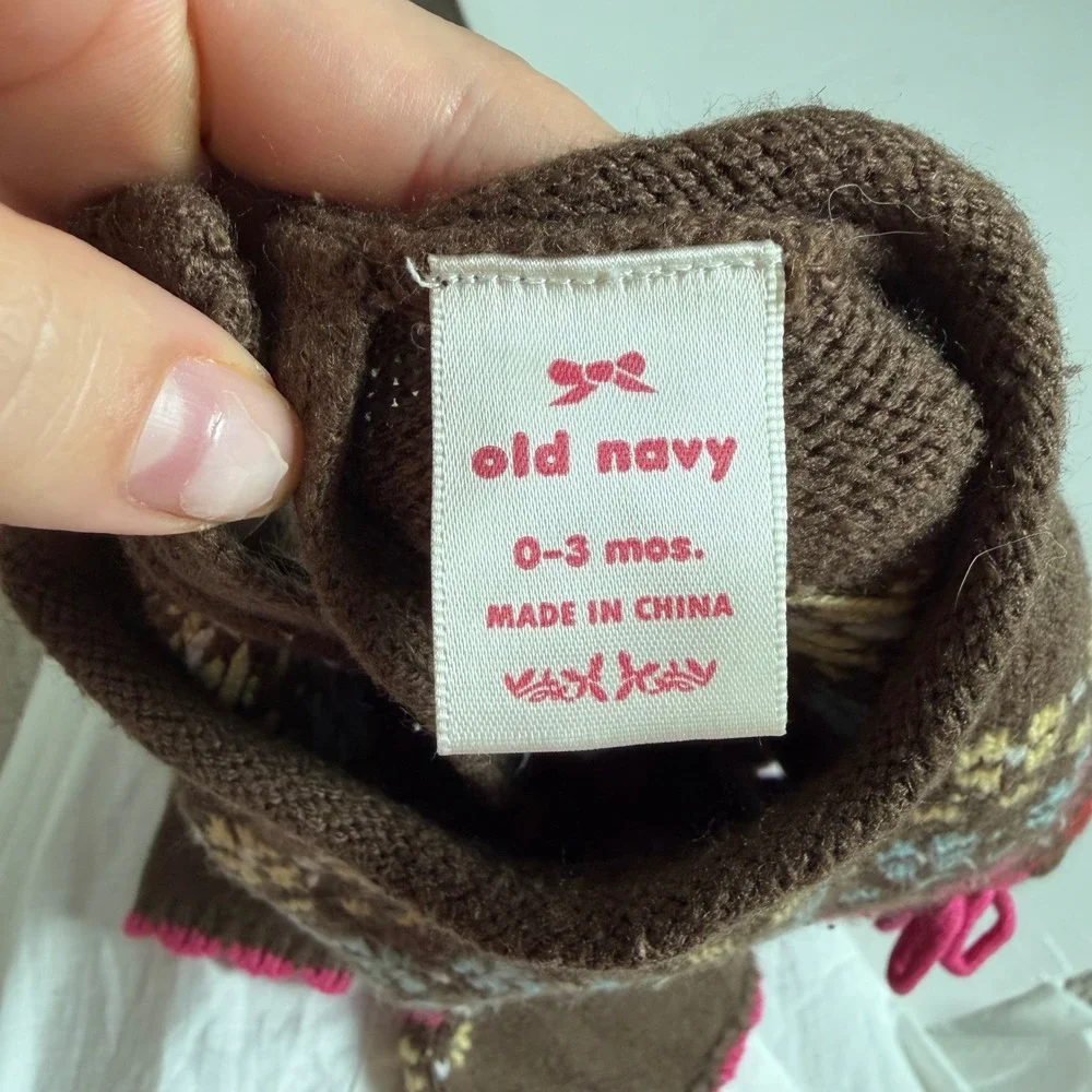 Vintage Y2K Baby Sweater Dress Size 0-3 Months